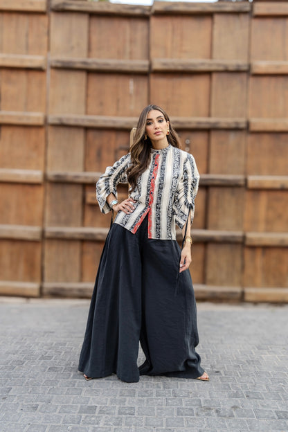 Skirt-style trousers
